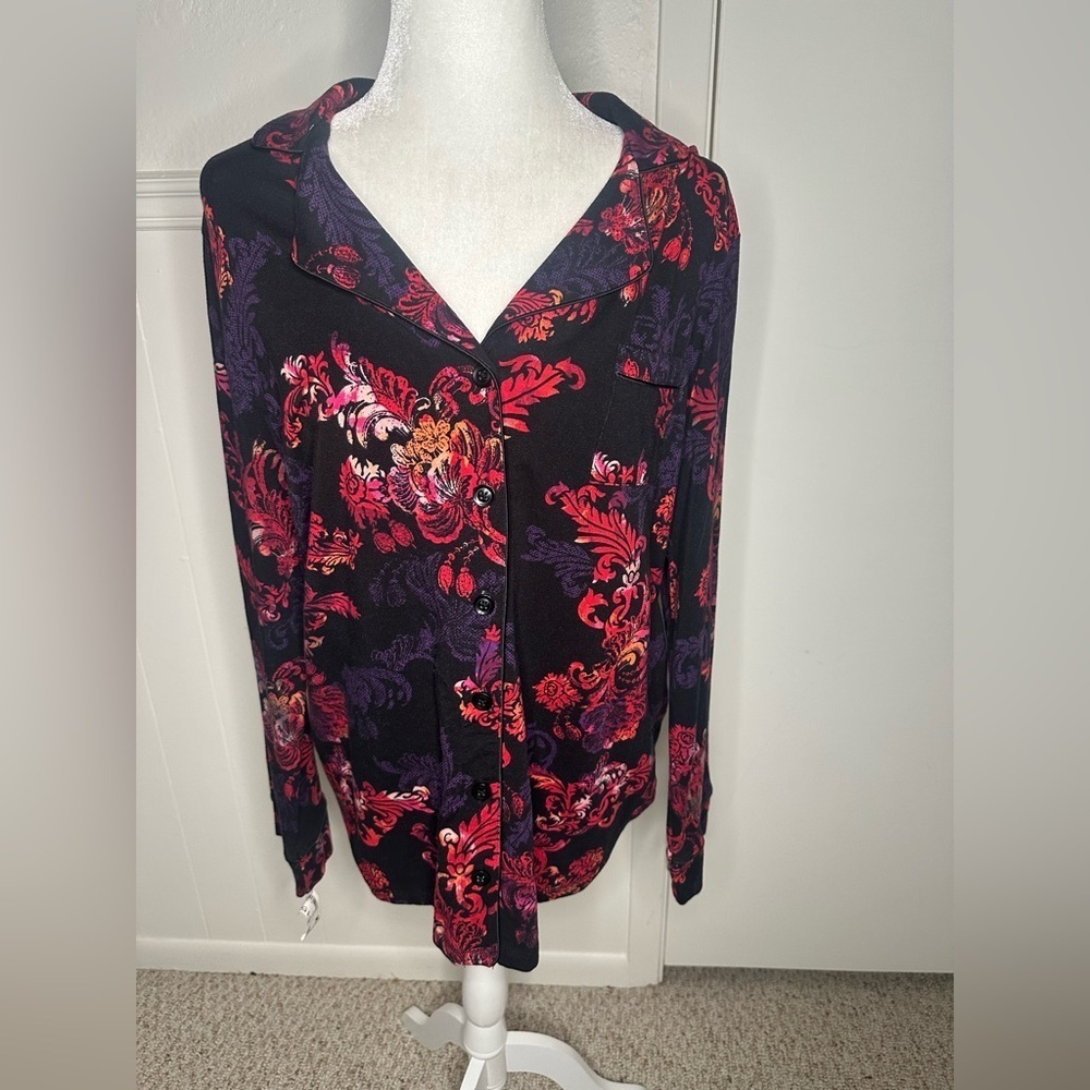 Soma Multicolored Long Sleeve Button Down Shirt size XL New with tag